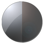 light gray silver mirror lens